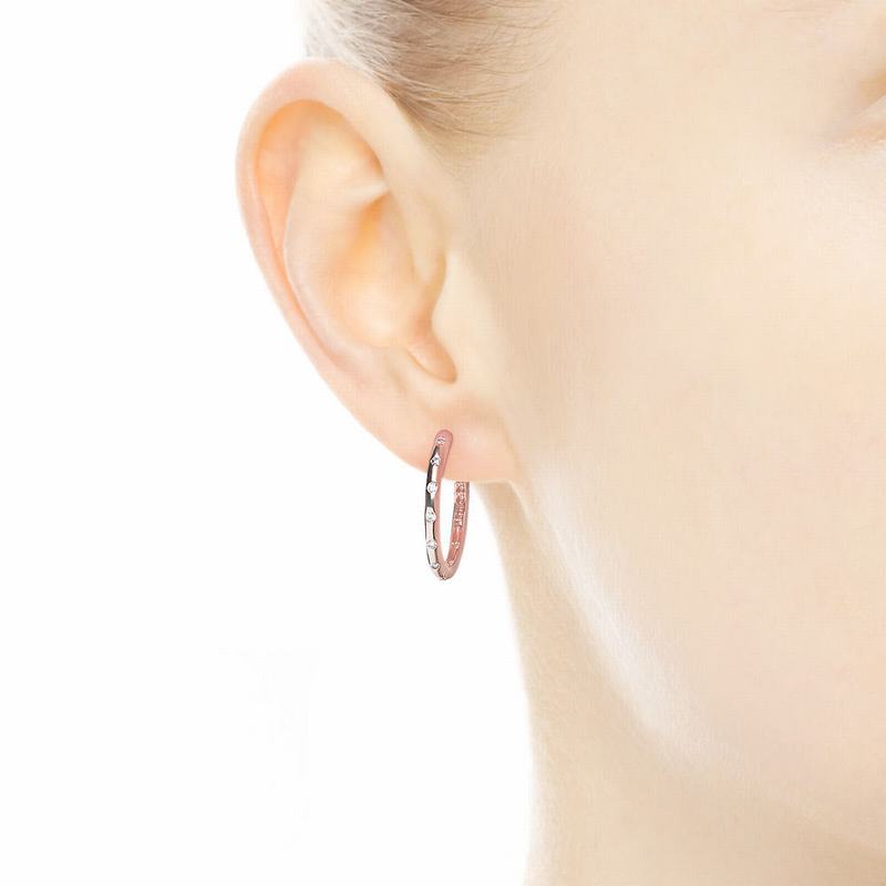 Pandora Australia Rose™ Droplets Hoop Earrings | CRYWNE614